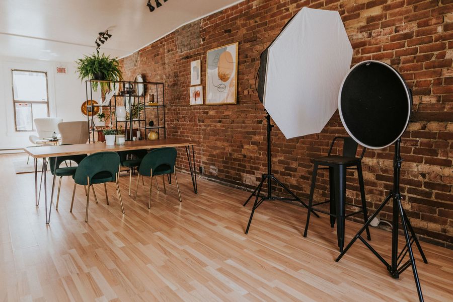 Tournage avec softbox et fonds modulables